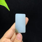 和田籽料青花无事牌挂件（34.2g）