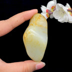 和田玉洒金皮籽料手把件（122.4g）