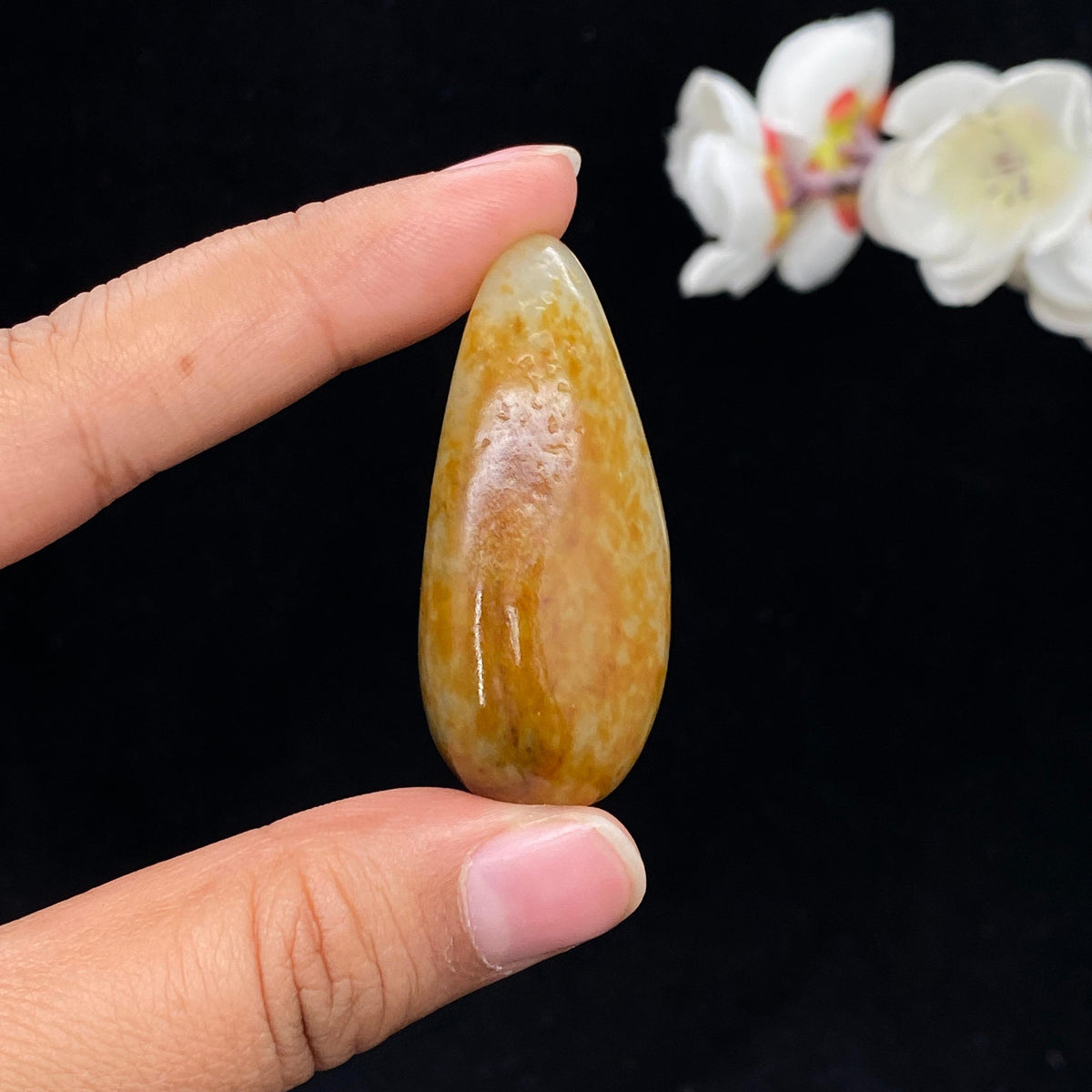 和田玉聚黄皮籽料挂件（38.1g）