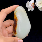 和田玉聚红皮籽料原石（165.9g）