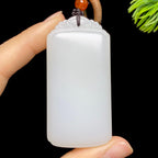 和田玉新疆料白玉无事牌（49.6g）