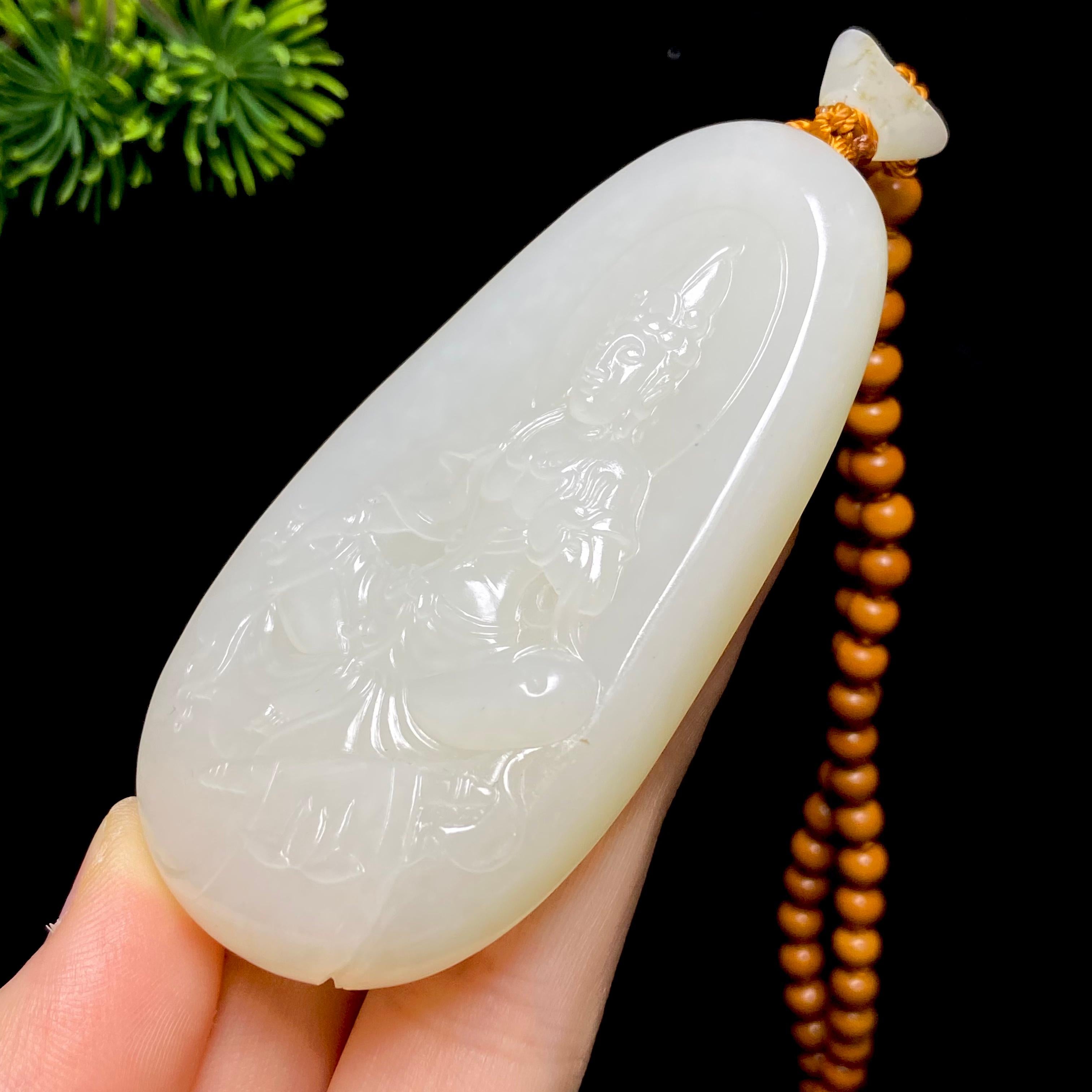 和田玉籽料观音（78.7g）
