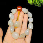 和田玉洒金皮籽料手串（67.5g）