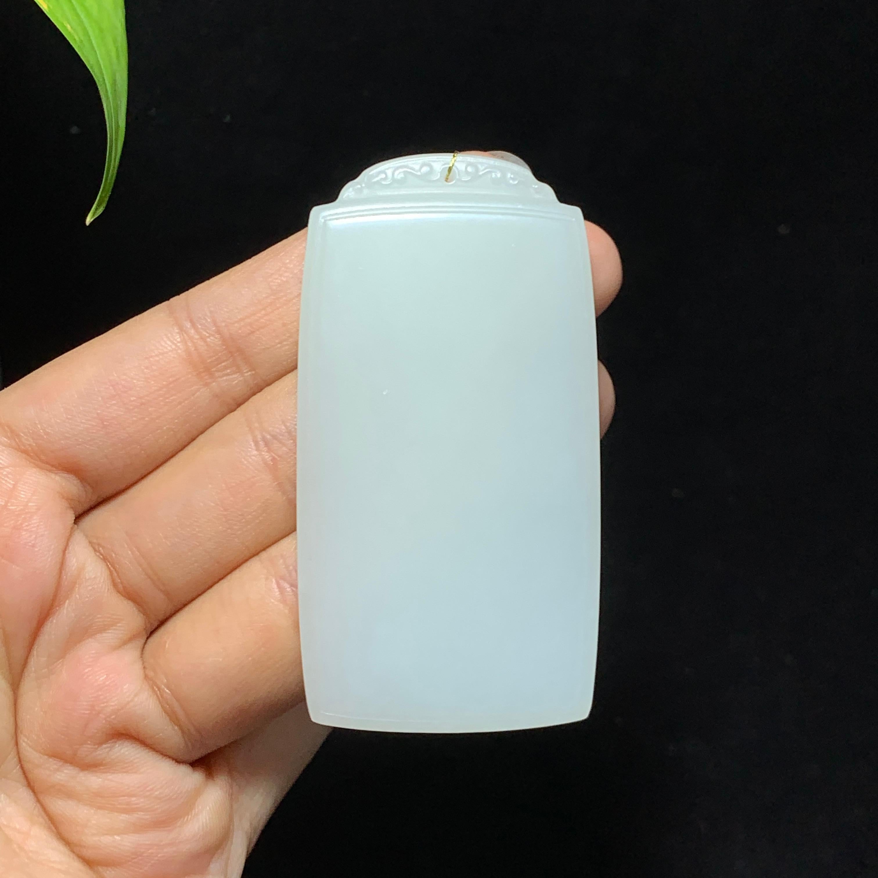 和田山料白玉无事牌挂件（56.4g）