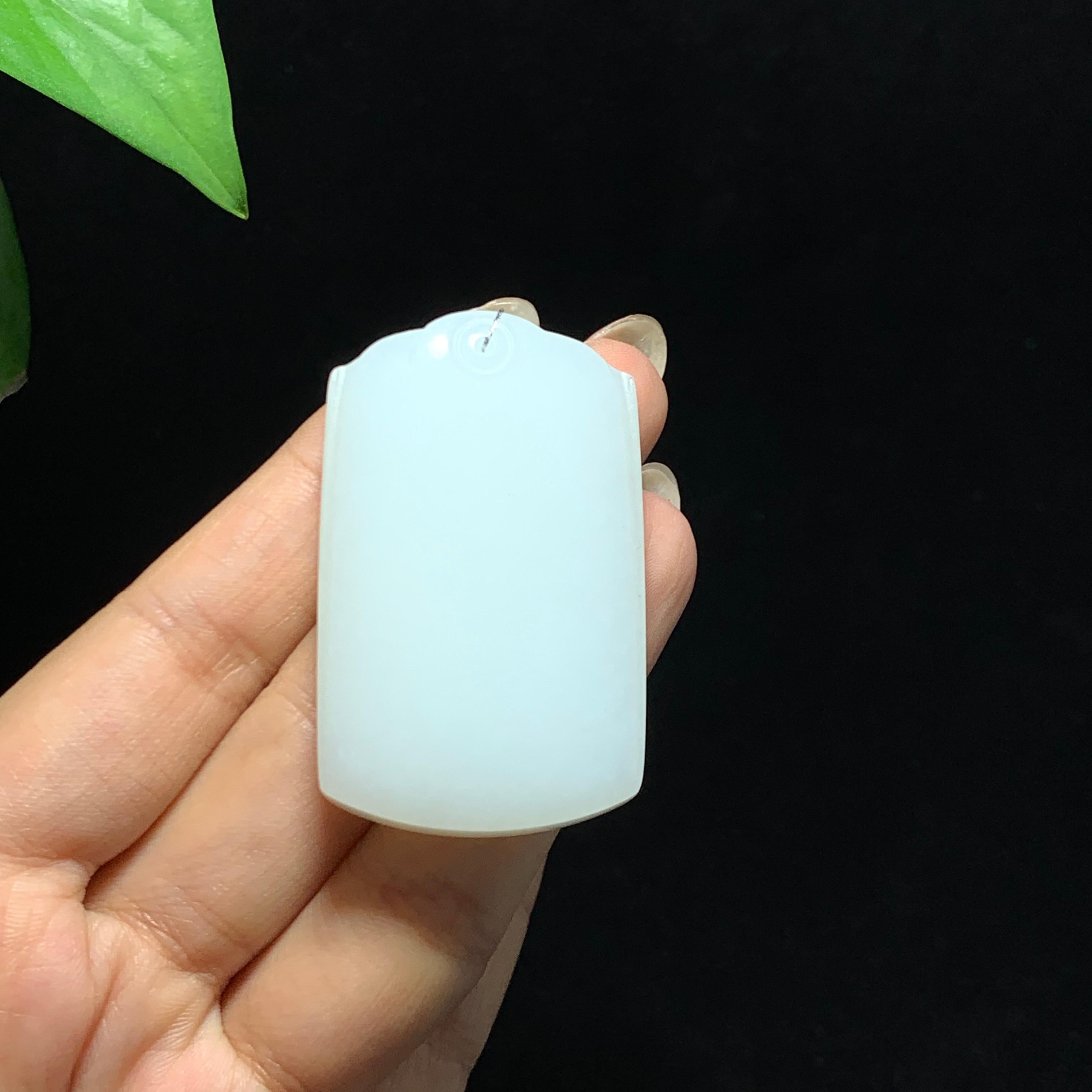 和田山料白玉无事牌挂件（46.0g）