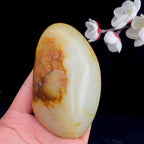 和田玉聚黄皮籽料原石（338.5g）