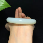 收藏级和田山料羊脂白玉手镯（71.0g）