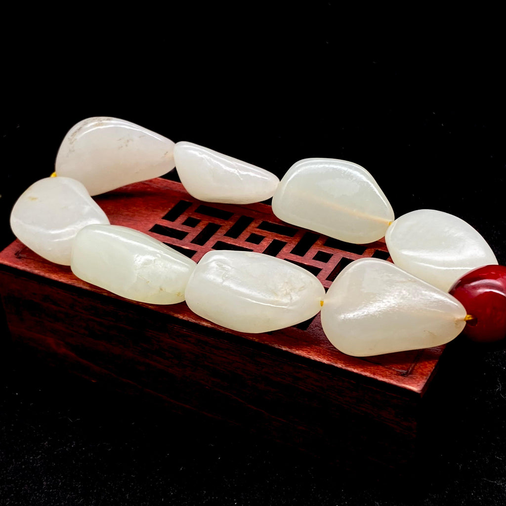 和田玉白玉【精品手串】（66.7g）