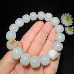 和田玉籽料老型珠手串（60.4g）