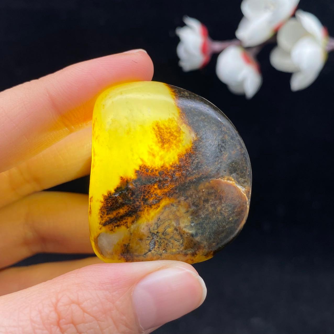 和田玉聚黑皮籽料（34.9g）