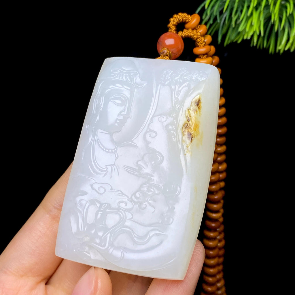 和田玉籽料观音（64.4g）