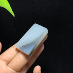 和田籽料青花无事牌挂件（34.2g）