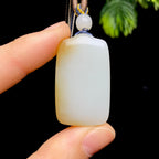 和田玉糖白无事牌（17.4g）