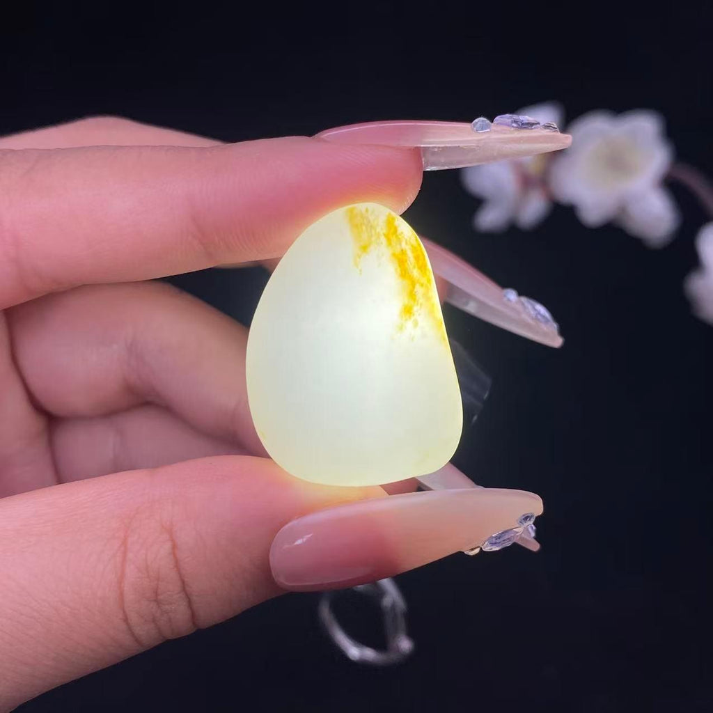 和田玉黄皮籽料坠籽（14g）