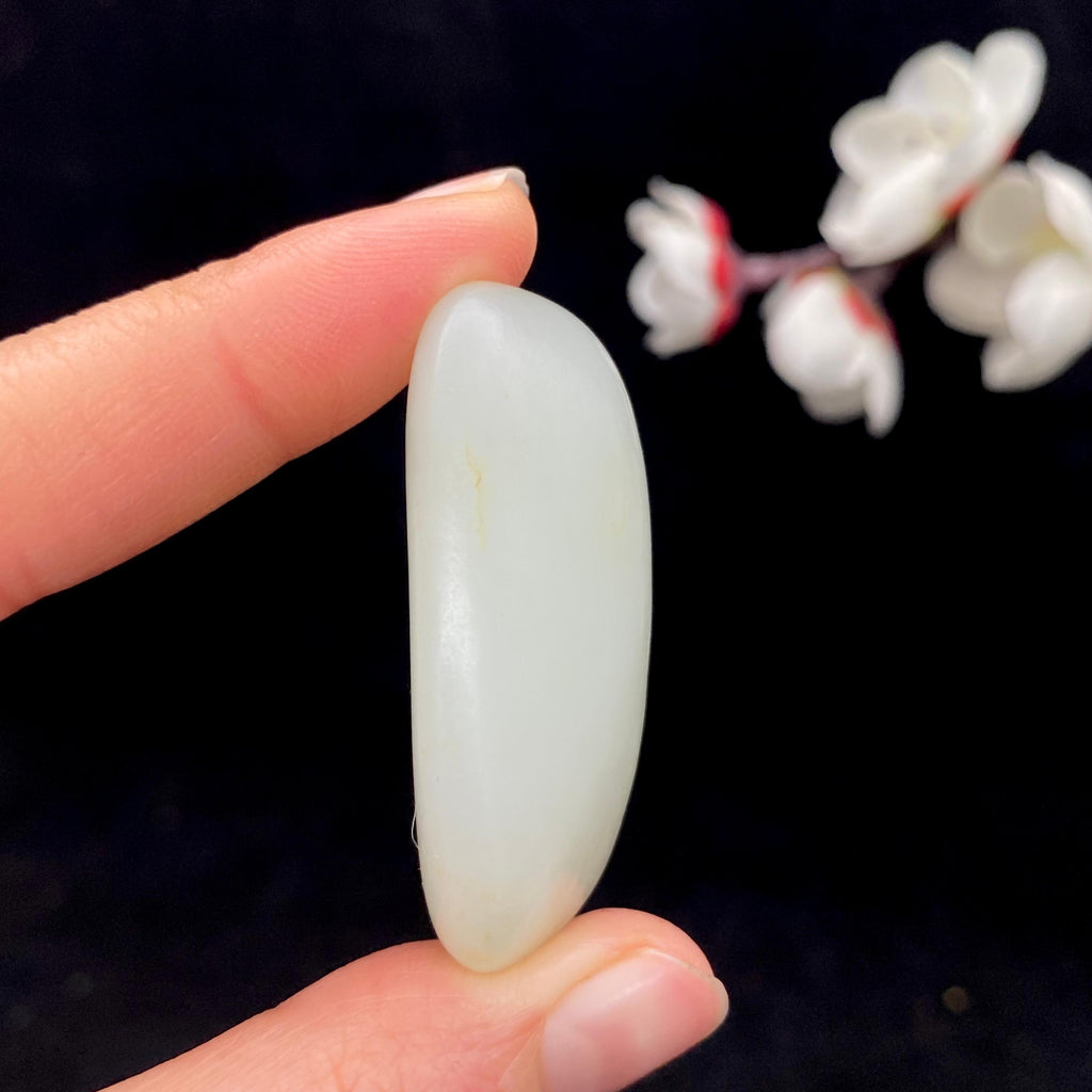 和田玉白玉带黄皮籽料挂件（33.1g）