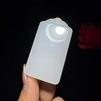 秒杀和田玉白玉平安无事牌（41.3g）