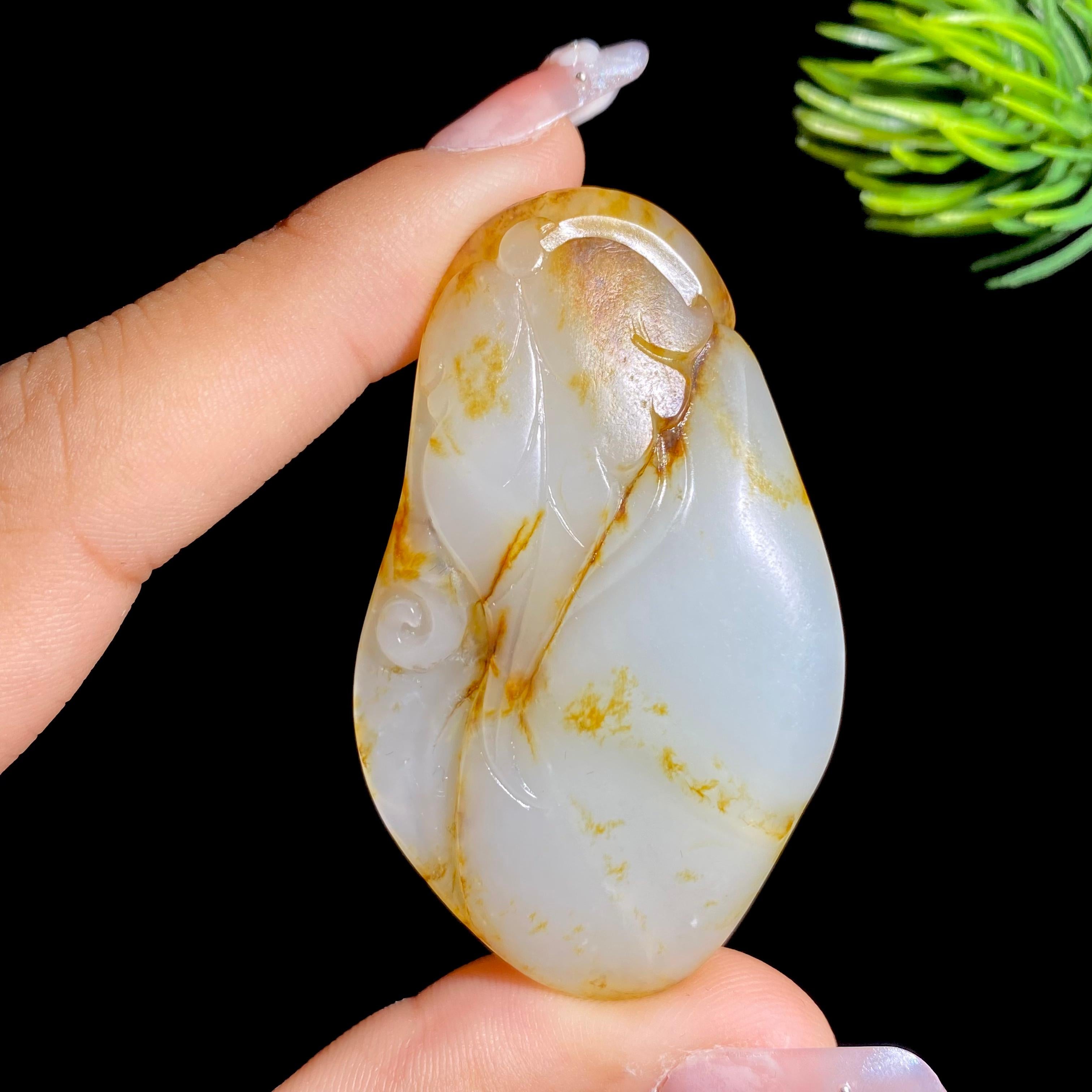 和田玉籽料喜事连连（27.9g）
