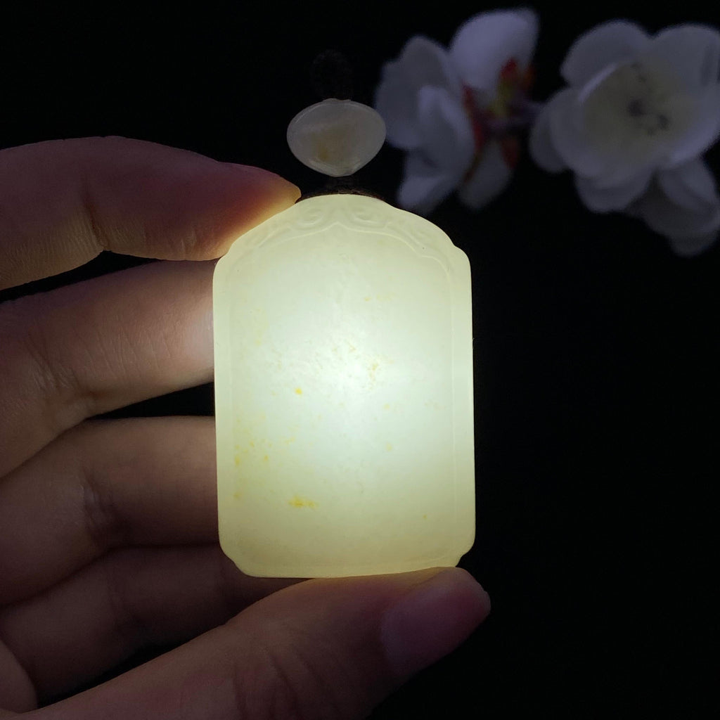 和田玉-白玉籽料【平安无事牌】（38.6g）