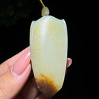 和田玉籽料满皮无事牌（51.0g）