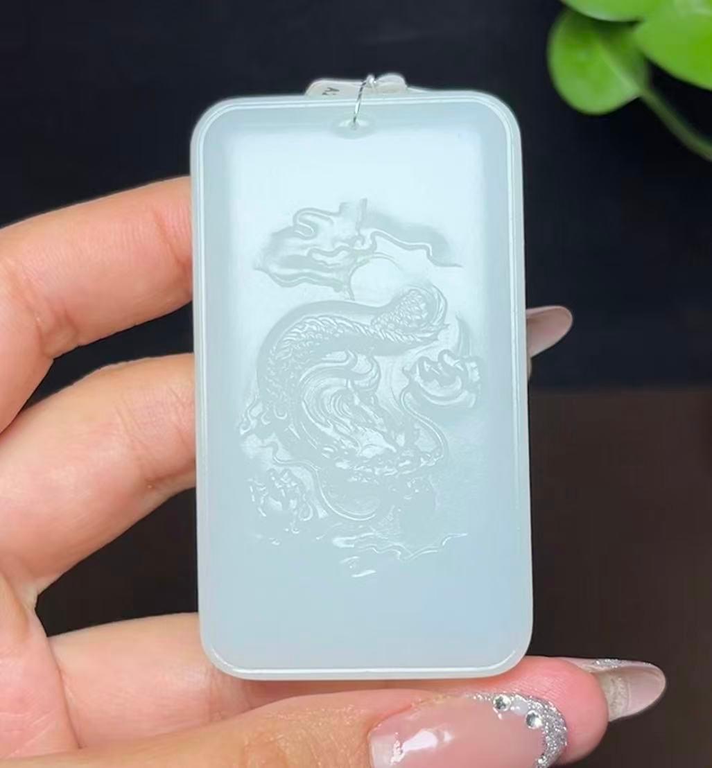 和田羊脂玉龙牌（80.9g）
