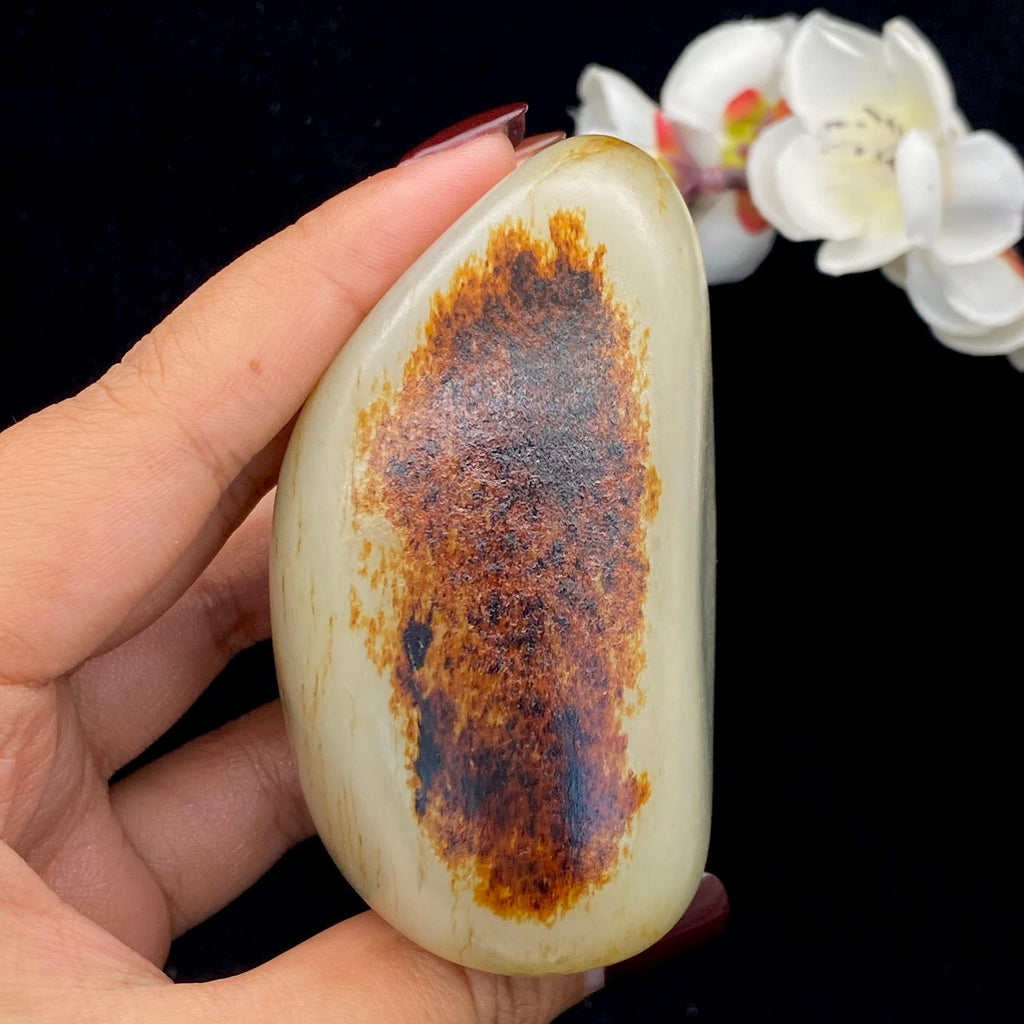 和田玉聚红皮籽料原石（357.1g）