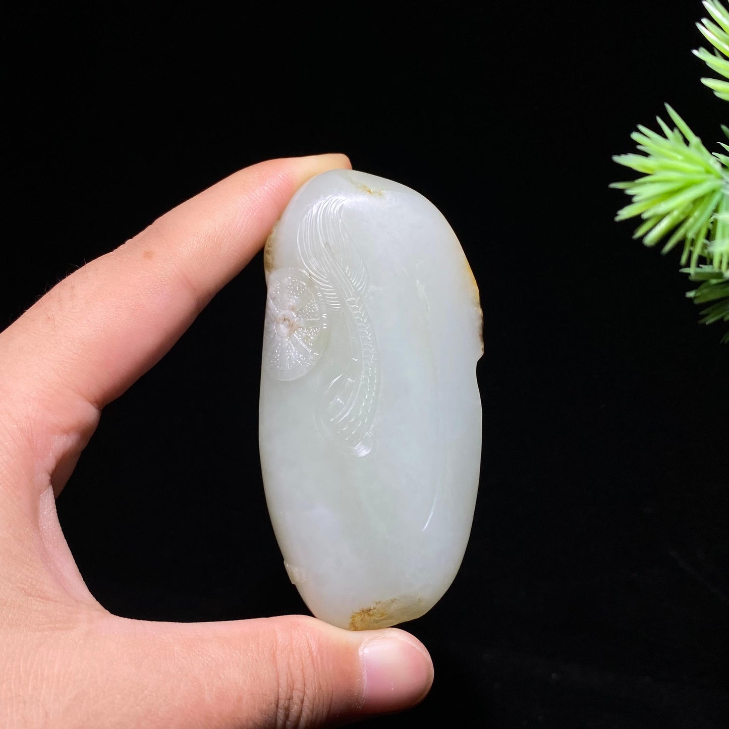 和田玉籽料观音（75.5g）