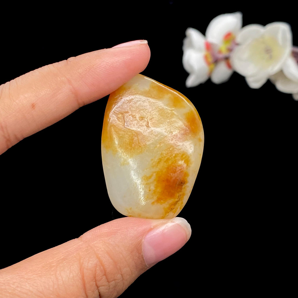 和田玉聚黄皮籽料挂件（24.9g）