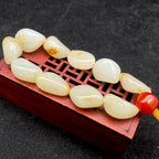 和田玉洒金皮【精品手串】（55g）