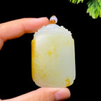 和田玉籽料无事牌（64.8g）