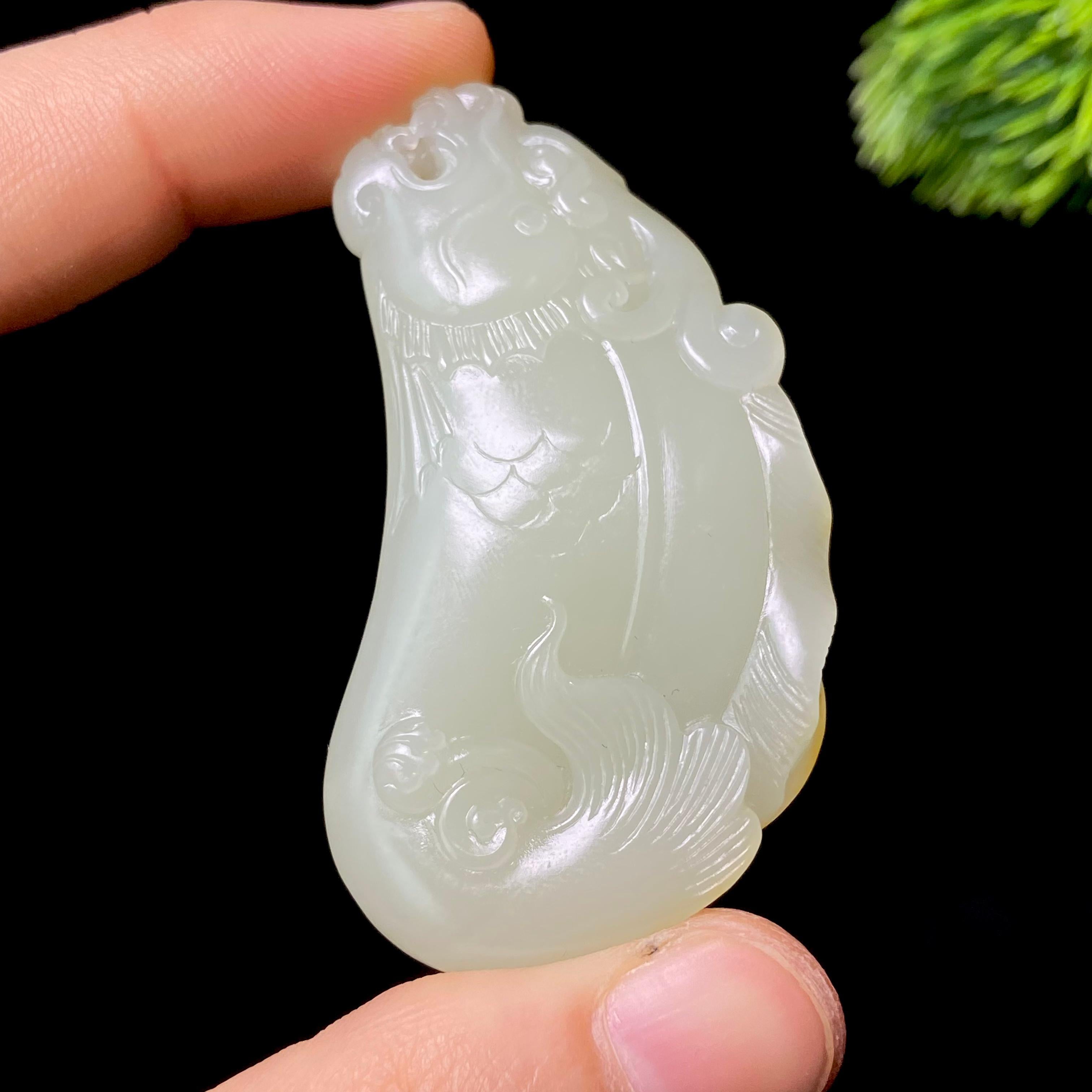 和田玉籽料鱼化龙（30.1g）