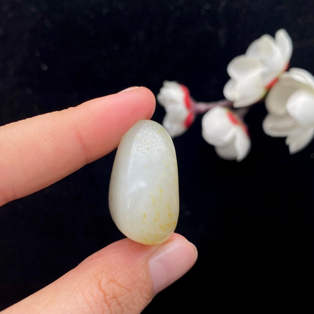和田玉聚黄皮籽料吊坠籽（17.3g）