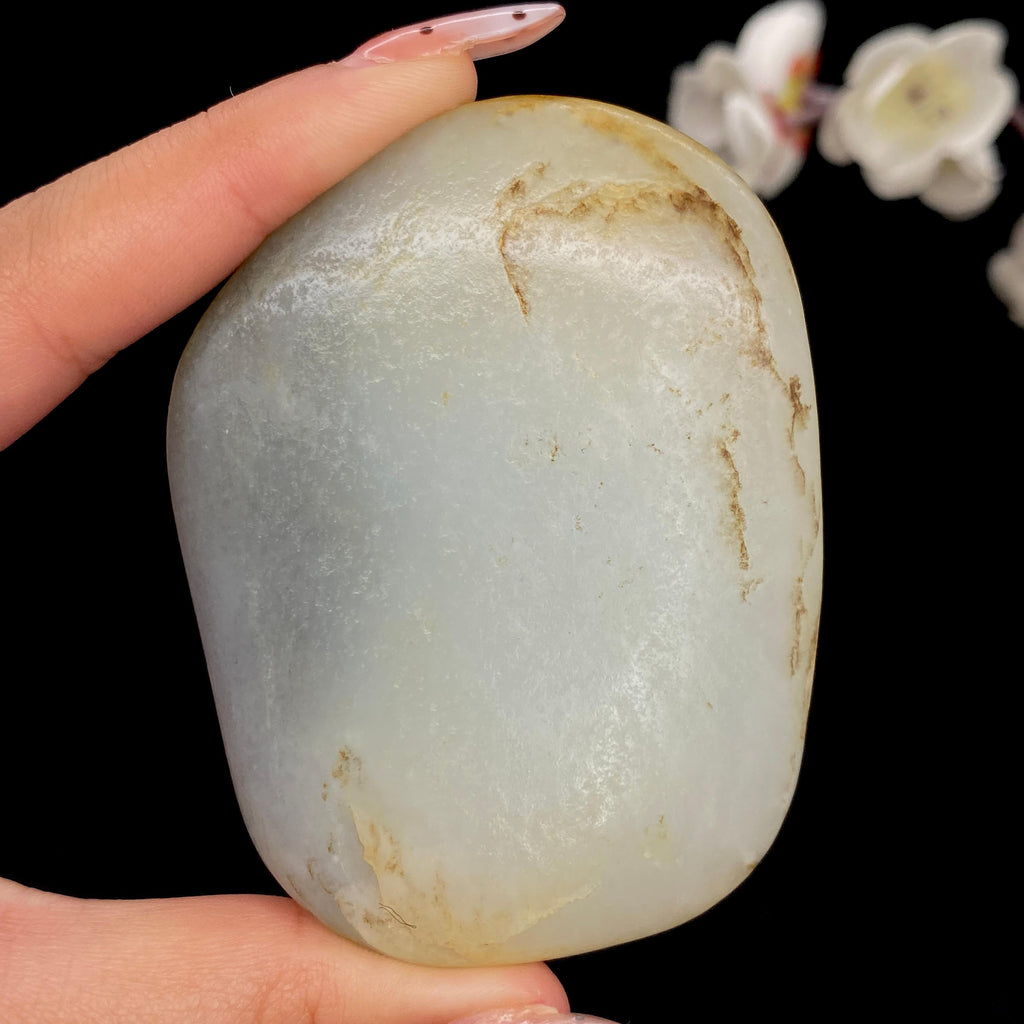 和田玉青花籽料手把件（110.2g）