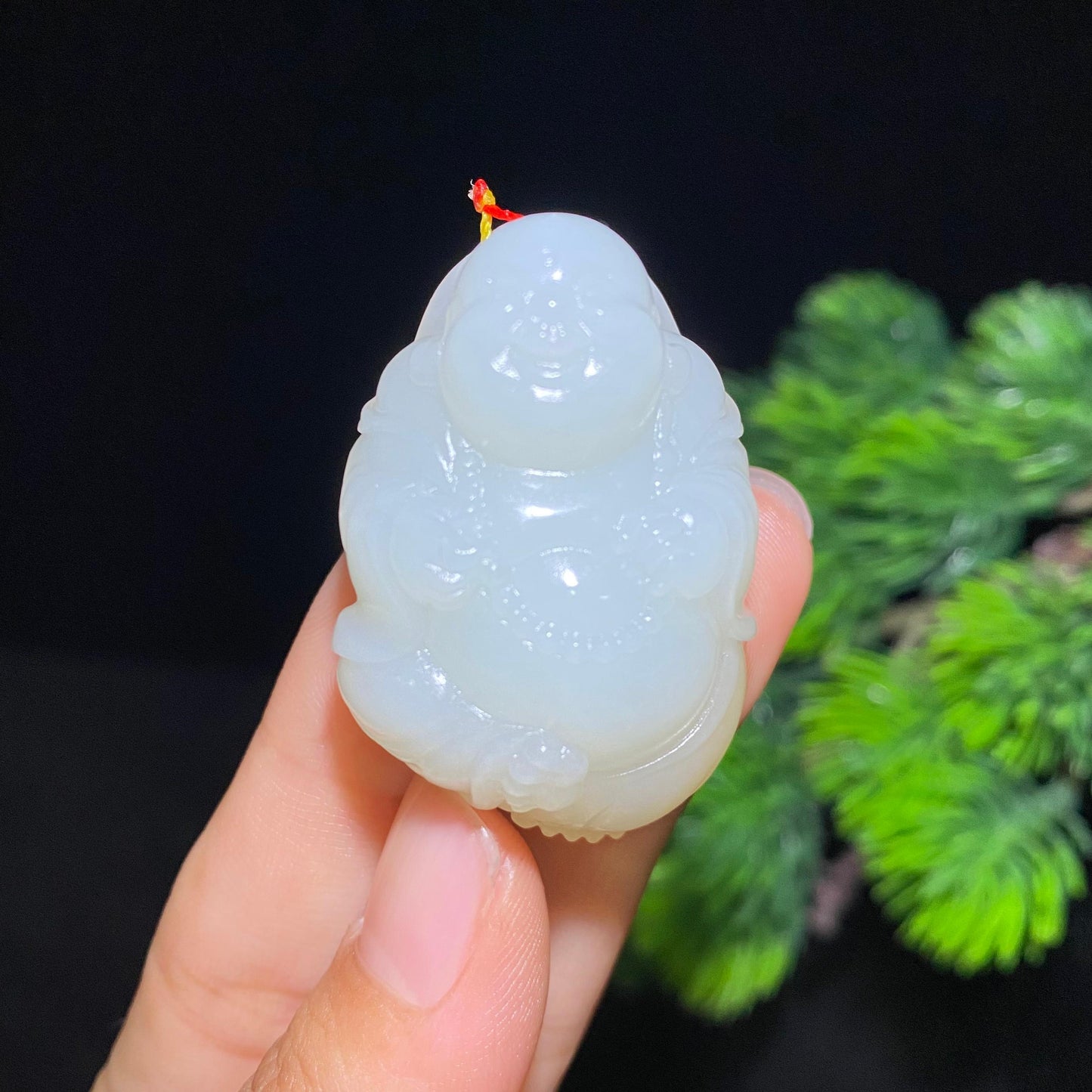 和田白玉佛公挂件（34.5g）