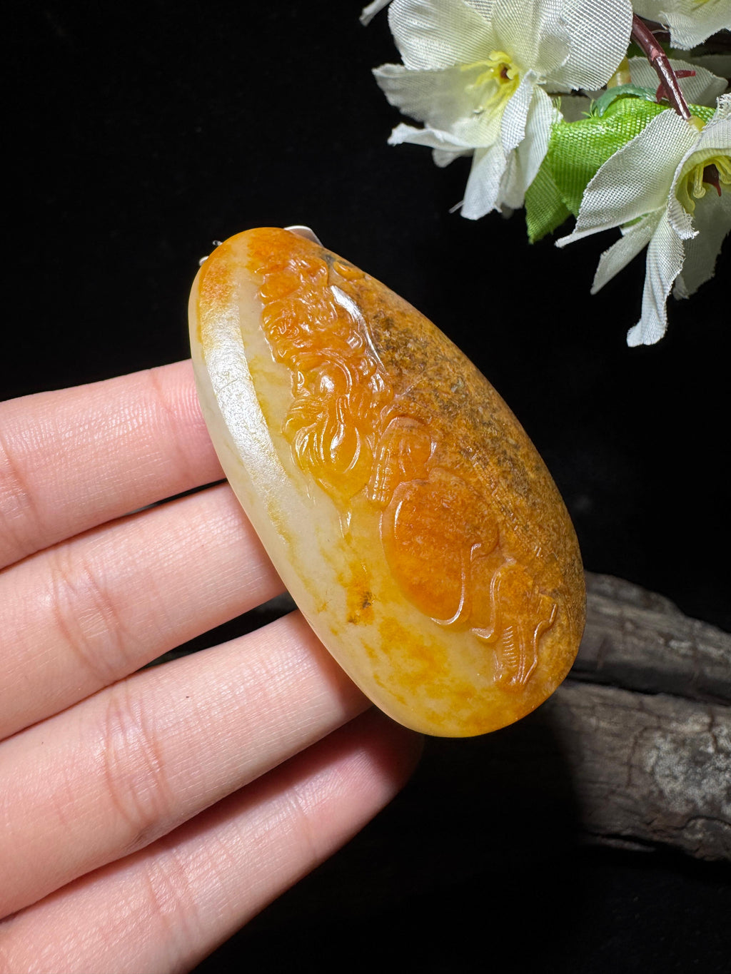 和田玉籽料钟馗（55.5g）