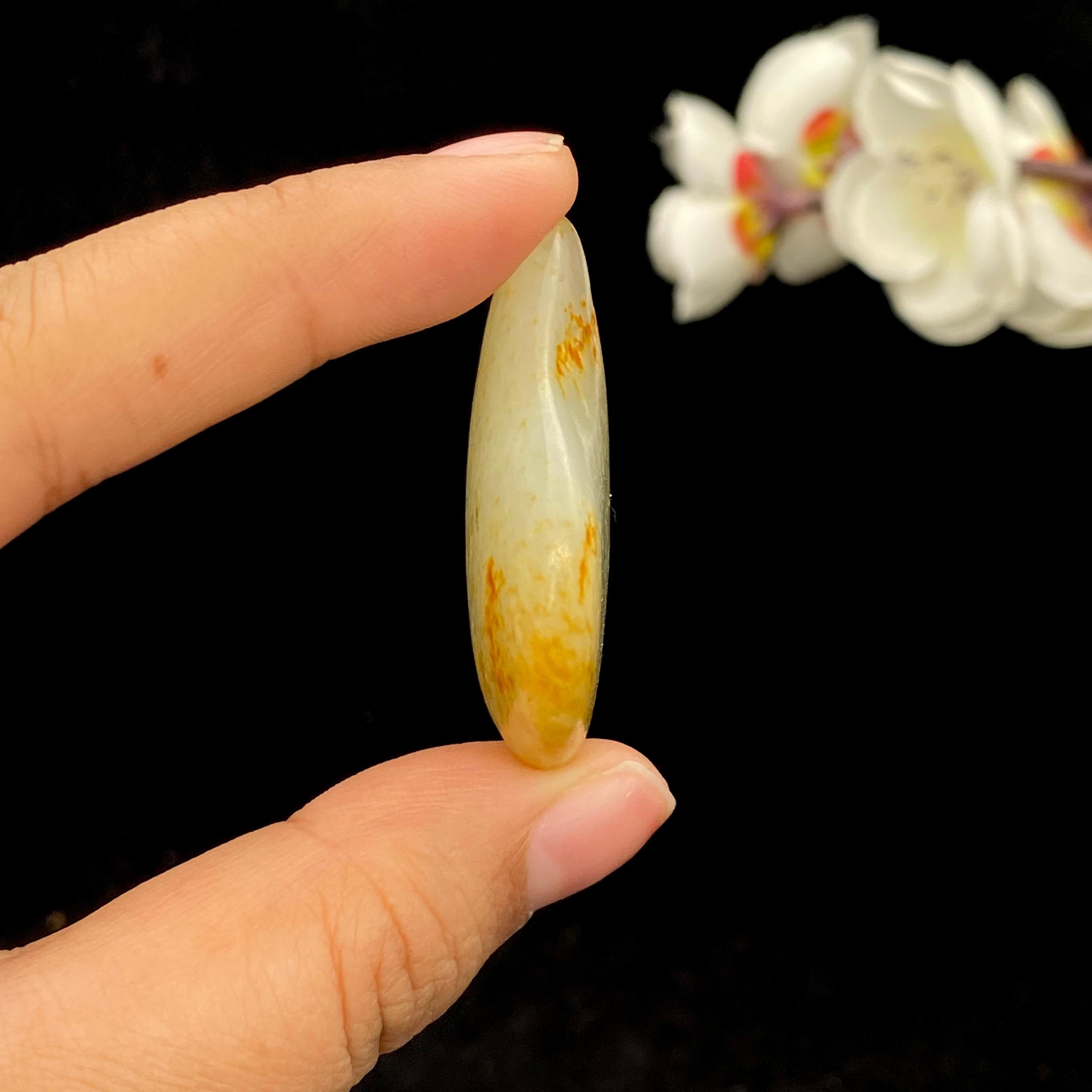 和田玉洒金皮籽料挂件（22g）