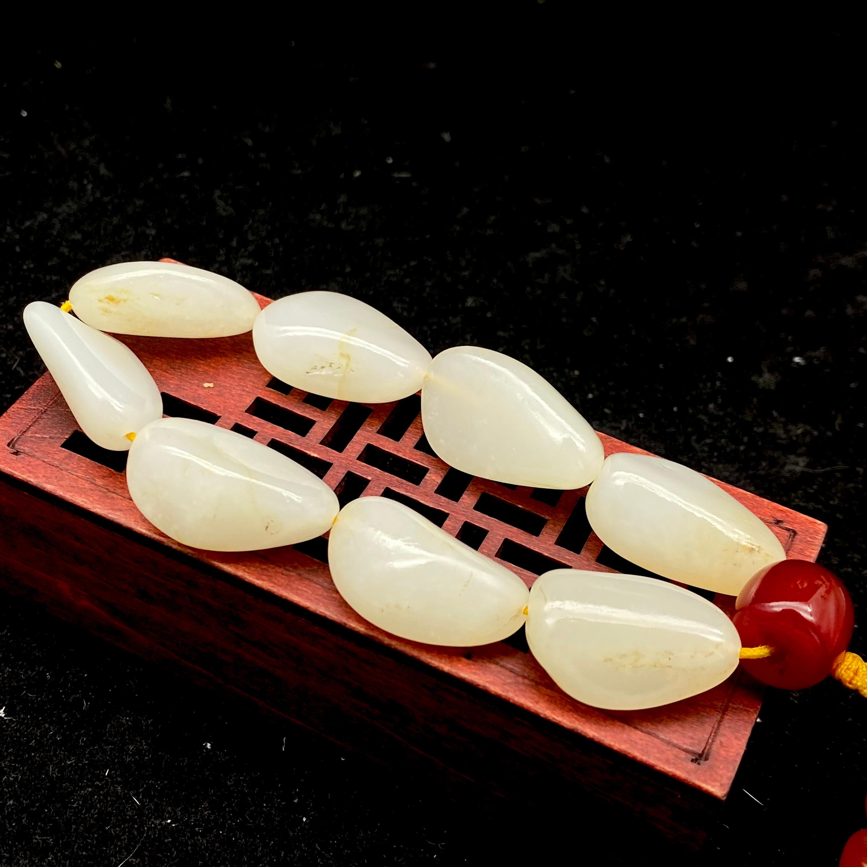 和田玉白玉【精品手串】（53g）
