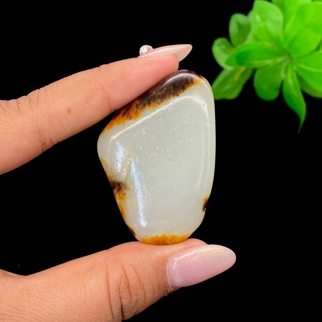 和田玉黑黄皮籽料（55g）