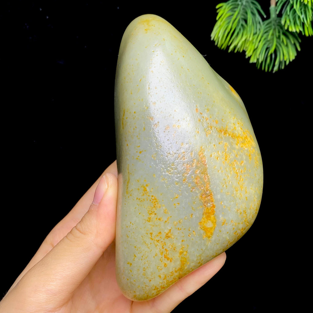 和田玉洒金皮籽料把（510.9g）