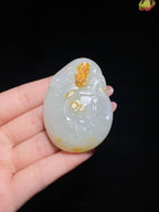 和田玉籽料白玉悟道（46.8g）