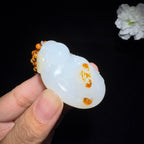 和田玉籽料挂件佛公（46.0g）
