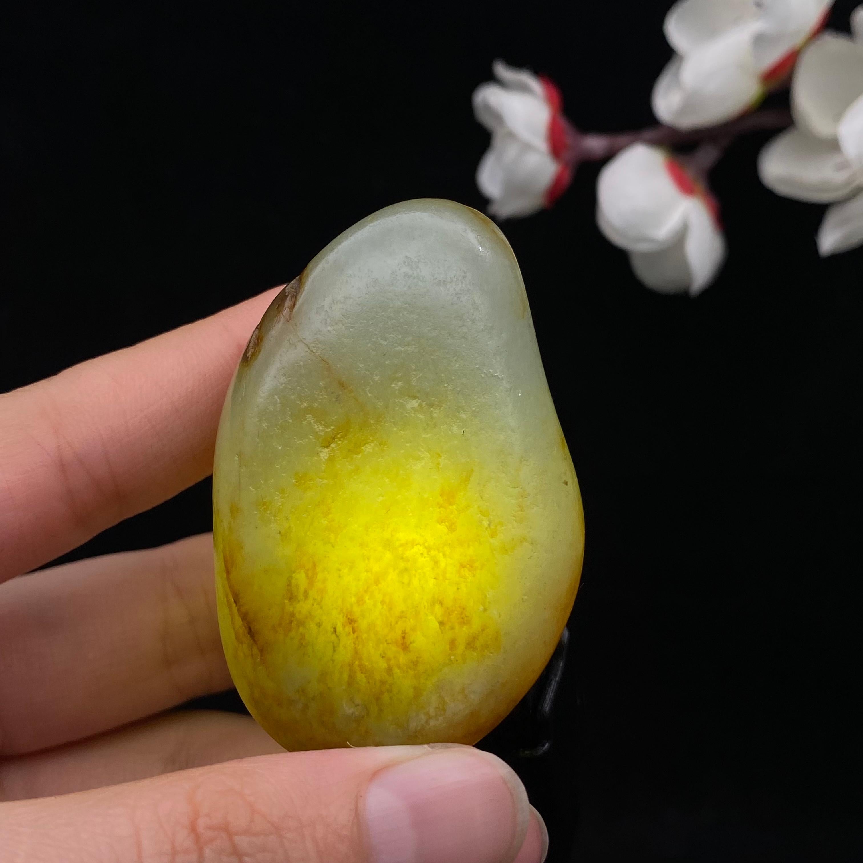 和田玉洒金皮籽料挂件（59g）