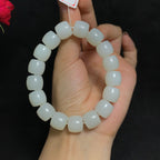 精品和田白玉直切珠手串（64.0g）