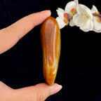 和田玉聚红皮籽料小手把件（80g）