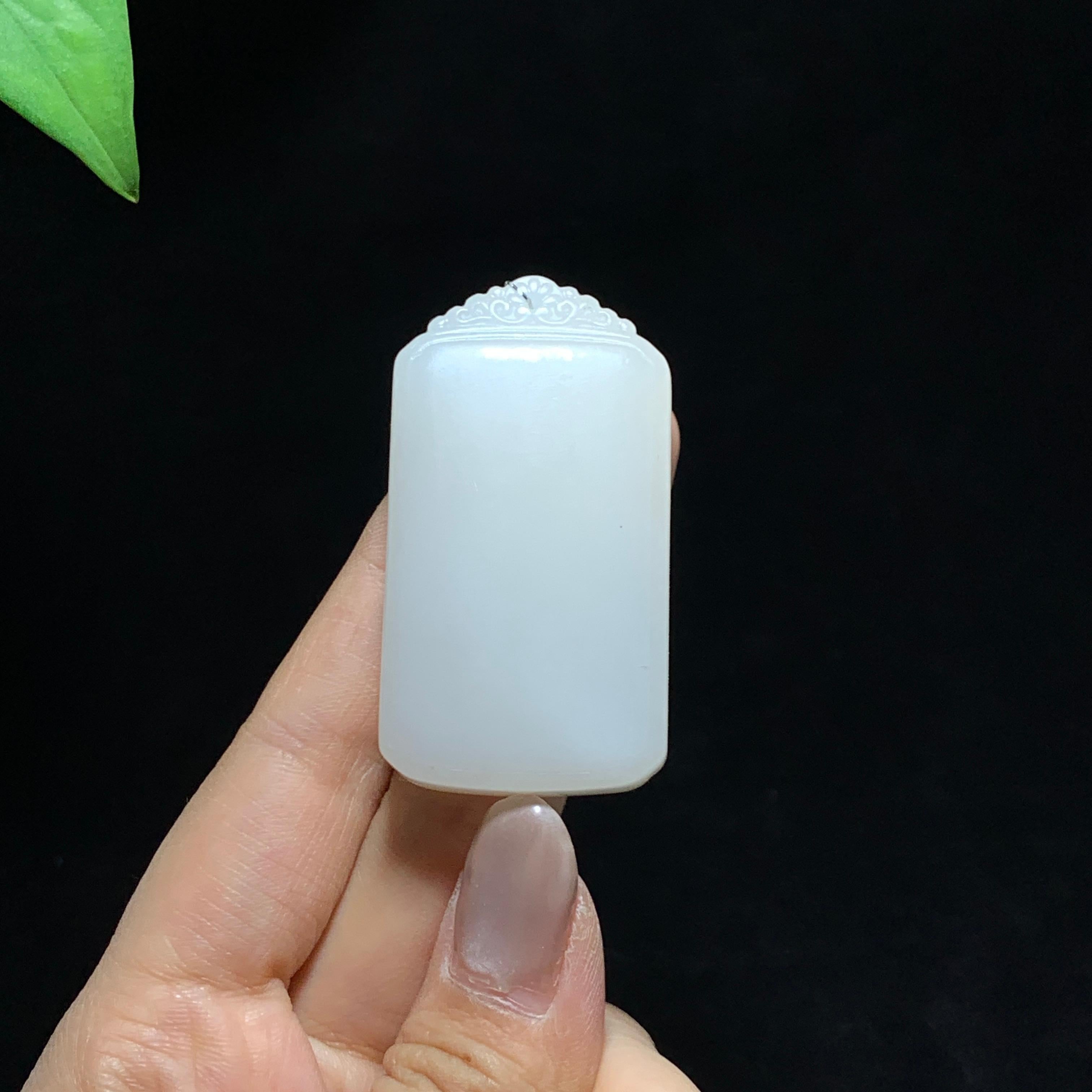 和田山料藕粉渐变无事牌挂件（42.7g）