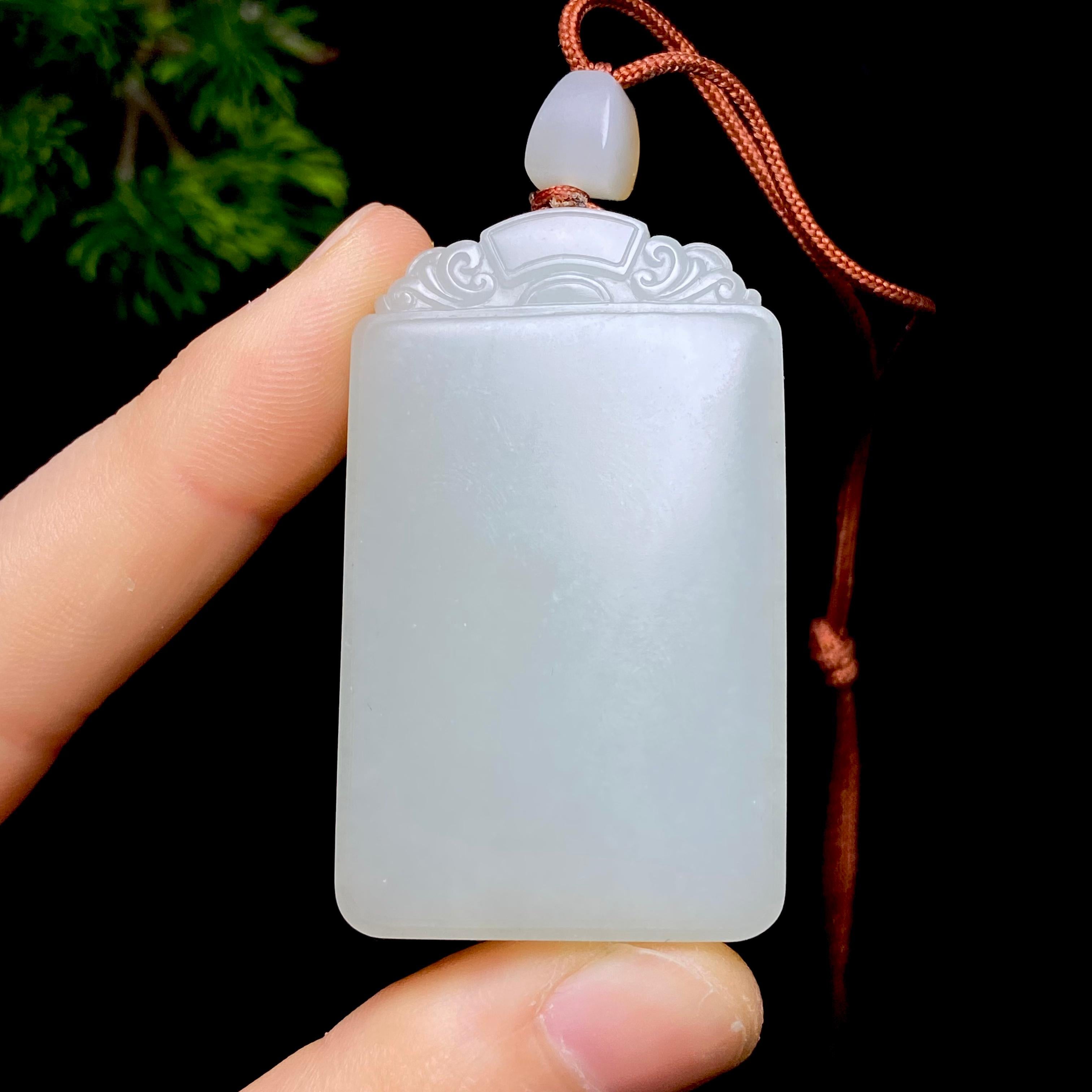 和田玉籽料无事牌（44.1g）