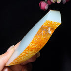 和田玉籽料原石板料（299.8g）