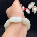 和田玉白玉籽料【精品手串】（65.7g）