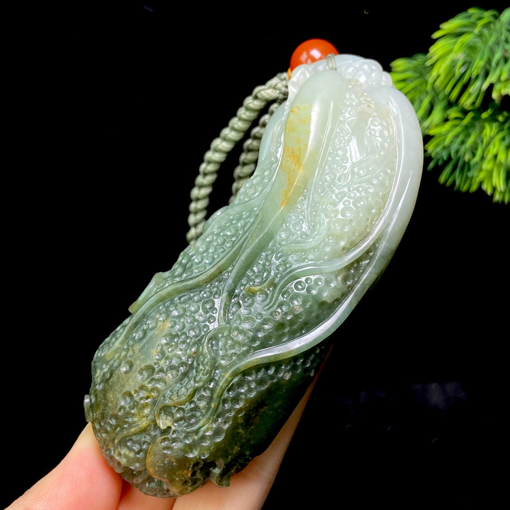 和田玉籽料白菜把件（227.7g）