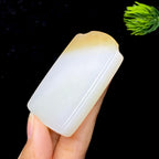 和田玉糖白无事牌（46.6g）