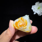 秒杀和田玉籽料呱呱来财（33.9g）
